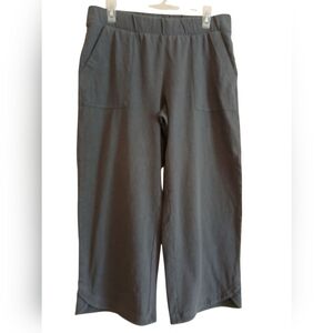 J Jill Purejill Crop Pants Cotton/Linen Blend Size Small Wide Leg